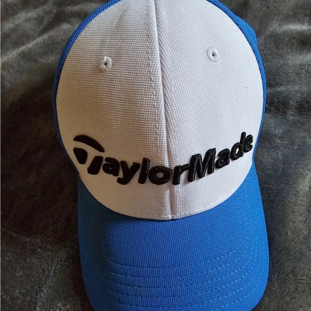 TaylorMade SLDR Golf Sport Hat Cap Speed Blade Adjustable Embroidered Blue White
